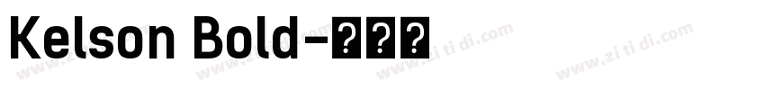 Kelson Bold字体转换